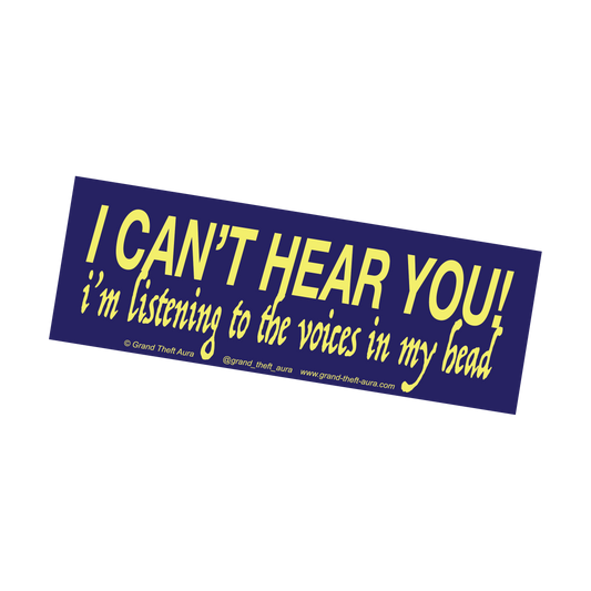 "Voices in my head" Sticker